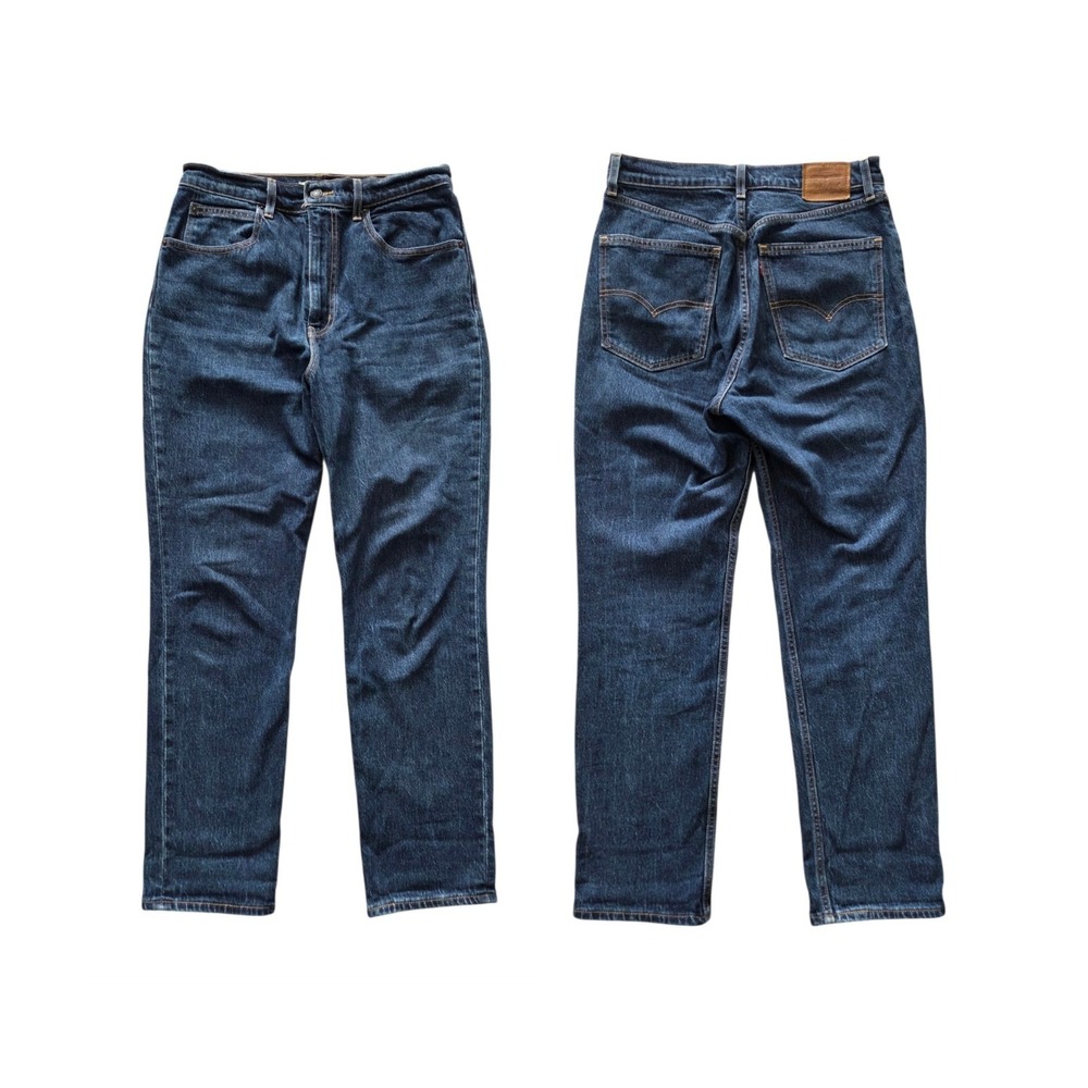 Levi's 70's High Rise Slim Straight Women's Jeans 30×29 Dark Wash‎ Premium Denim